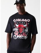 New Era Tricou cu imprimeu grafic Chicago Bulls - Rosu/Negru