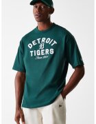 New Era Tricou cu imprimeu Heritage - Verde inchis
