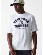 New Era Tricou de bumbac cu logo - Alb