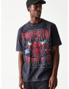 New Era Tricou din bumbac Chicago Bulls NBA - Rosu/Alb/Negru melange