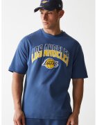 New Era Tricou NBA LA Lakers - Albastru lavanda/Galben pai