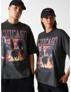 New Era Tricou unisex de bumbac cu imprimeu grafic - Gri