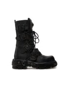 New Rock Bocanci dama M-373-S18 - Piele naturala - Negru - Negru