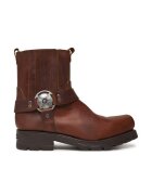 New Rock Botine cu glezna joasa barbati M-7605-S20 - Piele naturala - Maro - Maro