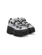 New Rock Botine dama M-106WALL-C16 - Piele naturala - Argintiu - Argintiu