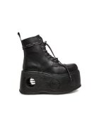 New Rock Botine dama M-MILI083CCT-C18 - Piele naturala - Negru - Negru