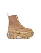 New Rock Botine dama M-WALL083C-C18 - Piele ecologica - Maro - Maro