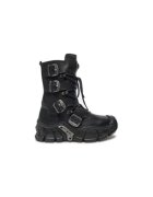 New Rock Ghete barbati M-IMPACT013-S1 - piele naturala - negru -