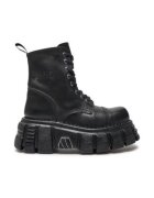 New Rock Ghete barbati piele ecologica - Negru