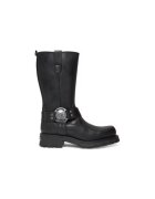 New Rock Ghete dama M-7610-S1 - Piele naturala - Negru - Negru