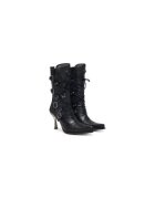 New Rock Ghete dama Piele naturala - Negru