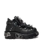 New Rock Ghete dama piele naturala - negru - 36