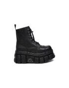 New Rock Ghete sport barbati piele naturala - negru - Negru