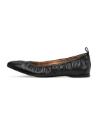 NEWD Balerini de piele cu model drapat - Negru