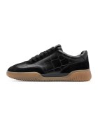 NEWD Pantofi sport low-cut din piele - Negru/Caramel
