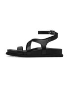 NEWD Sandale de piele cu catarame - Negru