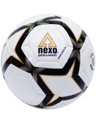 NEXO Minge fotbal BRILLIANT - marimea 5 - alb/negru/auriu