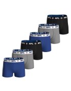 NFL Set de boxeri cu banda logo in talie - 6 perechi - Negru/Gri/Albastru
