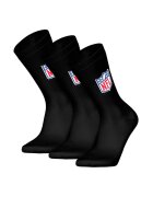 NFL Set de sosete lungi unisex cu logo -3 perechi - Negru