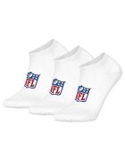 NFL Set de sosete pana la glezna - unisex - cu logo - 3 perechi - Alb