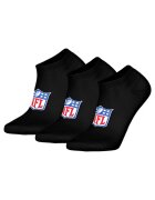 NFL Set de sosete pana la glezna - unisex - cu logo - 3 perechi - Negru