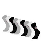 NFL Set de sosete unisex - 9 perechi - Alb/Negru/Gri
