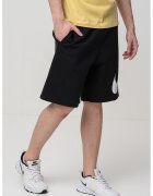 Nike Bermude cu snur de ajustare si buzunare - Alb/Negru