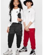 Nike Bluza cu decolteu la baza gatului si logo Futura - Alb/Negru