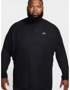Nike Bluza cu fermoar scurt pentru alergare pe teren accidentat - Negru