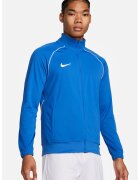 Nike Bluza cu fermoar si guler mediu pentru fotbal - Alb/Albastru royal