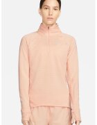 Nike Bluza cu tehnologie Therma-Fit si fermoar pentru alergare Element Therma-Fit - Piersica