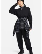 Nike Bluza de trening crop cu fenta cu fermoar - Negru