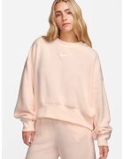 Nike Bluza de trening crop supradimensionata plusata - Roz pal