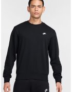 Nike Bluza de trening cu decolteu la baza gatului si logo brodat - Negru