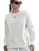 Nike Bluza de trening supradimensionata cu maneci cazute - Alb murdar