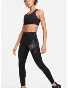 Nike Colanti crop cu tehnologie Dri Fit pentru alergare Trailg - Negru