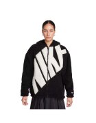 Nike Geaca pentru Femei - w nsw logo sherpa jkt - FB8695-010 - Negru - Negru
