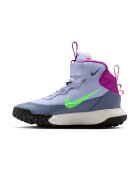Nike Ghete cu insertii din piele Terrascout - Lila/Verde lime
