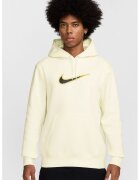 Nike Hanorac cu buzunar kangaroo si snur - Galben/Crem