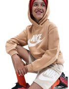 Nike Hanorac cu buzunar kangaroo Sportwear Club - Alb/Bej