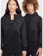 Nike Hanorac cu fermoar si detalii din fleece - Negru