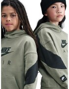 Nike Hanorac din bumbac cu imprimeu logo Air - Verde pal