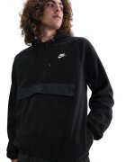 Nike Hanorac din material fleece cu maneci raglan Club - Negru