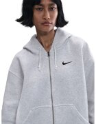 Nike Hanorac lejer cu fermoar Phoenix - Gri deschis melange