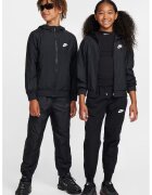 Nike Jacheta cu buzunare cu fermoar si gluga - Negru