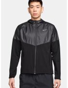 Nike Jacheta cu fermoar - pentru antrenament Miler - Negru/Gri inchis