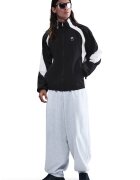 Nike Jacheta cu logo si fermoar - Alb/Negru
