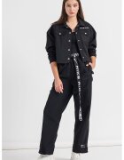 Nike Pantaloni cu talie inalta si buzunare laterale - Negru
