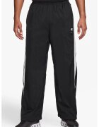 Nike Pantaloni de trening cu buzunare cu fermoar si snururi la terminatie - Alb/Negru