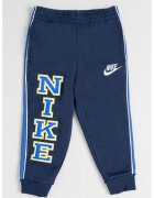 Nike Pantaloni de trening cu imprimeu logo - Bleumarin